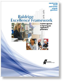 2015-2016 Baldrige Excellence Framework Cover Photo
