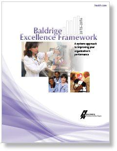 2015-2016 Baldrige Excellence Framework (Health Care) Cover Photo