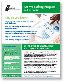 Are We Making Progress As Leaders? Cover Photo