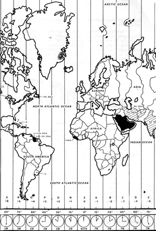world clock map