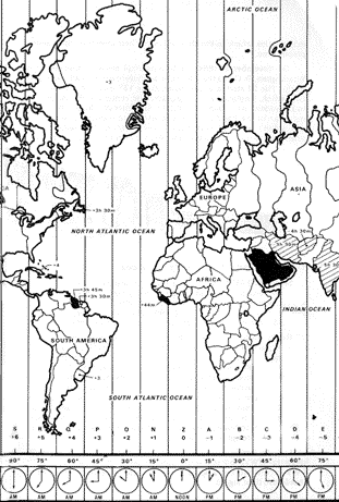 world clock map