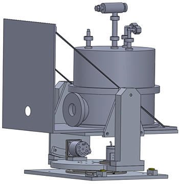 TXR as mounted on its two-axis stage