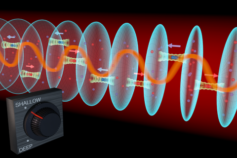 Illustration of strontium lattice atomic clock