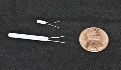 Image of a PRT sensor, with a penny next to it for size comparison Image of a PRT sensor, with a penny next to it for size comparison