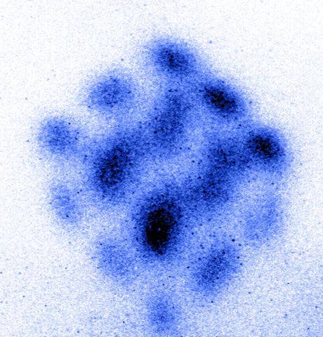 image 3 (of 3) showing strontium atoms forming a cube.