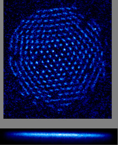 trapped beryllium ions in a hexagonal single-plane crystal