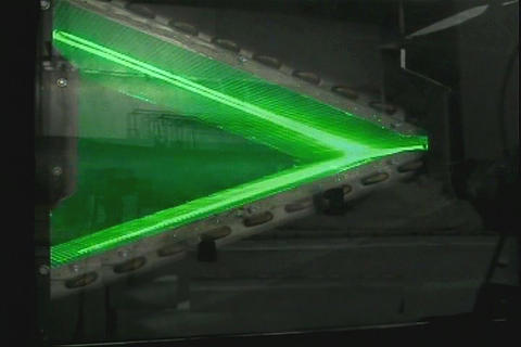 Heat Exchanger with Laser Light