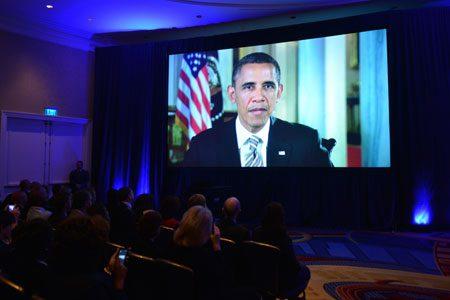 Screenshot of President Obama Video at 25th Baldrige Ceremony