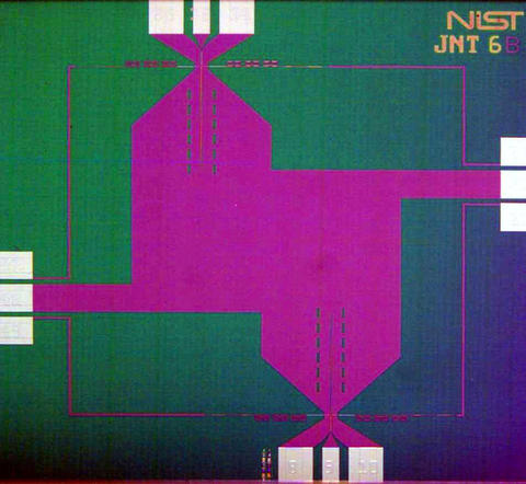 Photograph of circuit used in NIST's Johnson noise thermometry system.