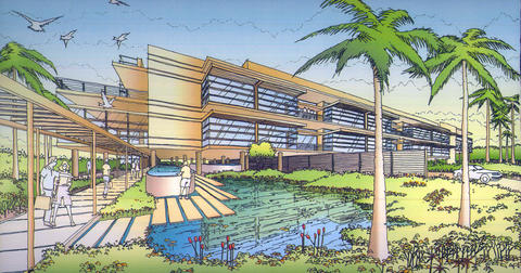 Artist rendering of planned building at the new SUSTAIN facility