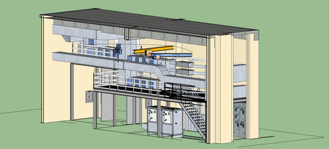 Architectural drawing of the new NIST 'intelligent agents' lab