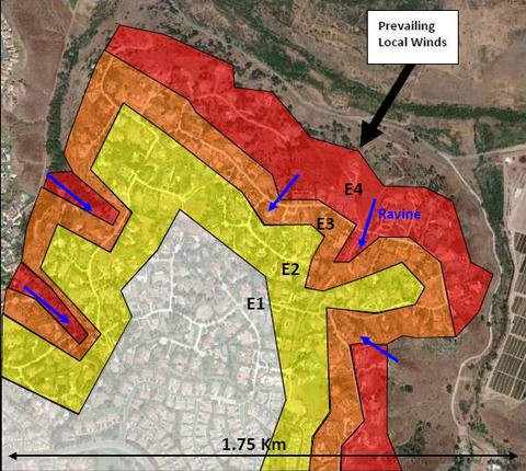 WUI Hazard Scale Zone Map