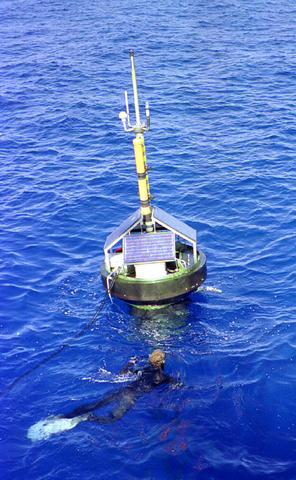 Photo of the Marine Optical Buoy