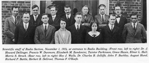 1924 Radio Section staff