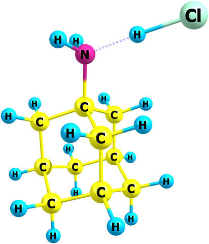 diagram of amantadine hydrochloride structure