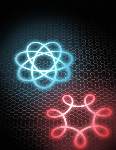 Top image is classical orbit. Bottom image: electron with different physical state.