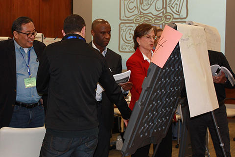 Baldrige Examiners participating in a training exercise.