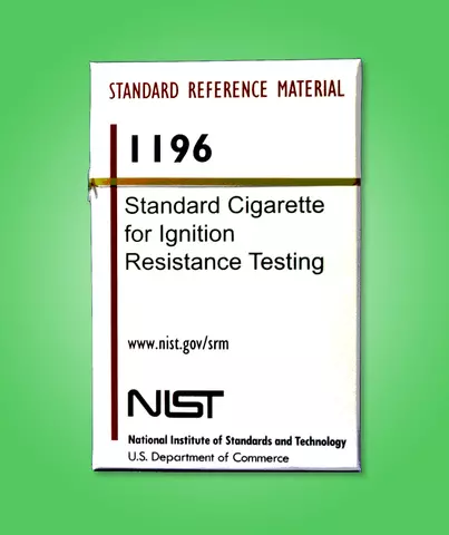 Posterized image of NIST SRM 1196, standard cigarette