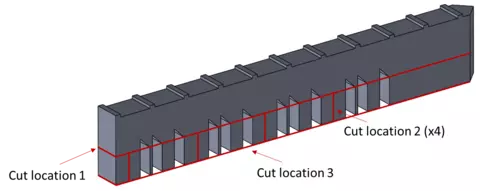 Cut locations for transverse SEM specimens&nbsp;