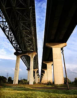 photo of a concrete bridge