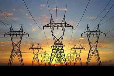 Power line towers