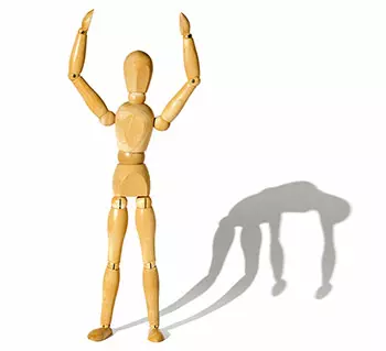 Wooden human model