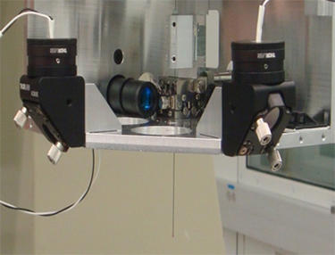 Prototype NIST developed Next-Gen fiber probe for inspection of small critical features.