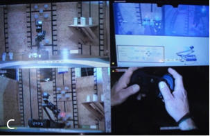 Quad-screen video should be used to capture simultaneous views of the robot during trials. 