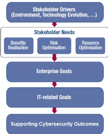 COBIT 5 Goals Cascade Supported by the Framework
