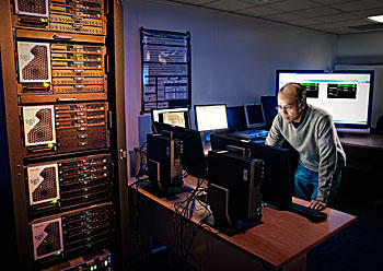 Computer scientist Murugiah Souppaya investigates security techniques for protecting virtuallized computing environments and cloud computing systems. 