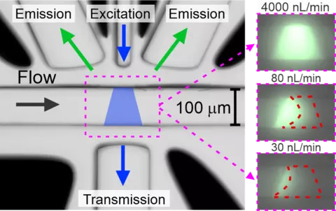 Optofluidic device