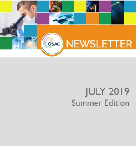 OSAC July 2019 Newsletter cover