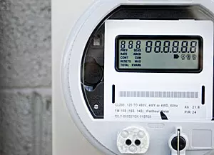 close up shot of a smart meter