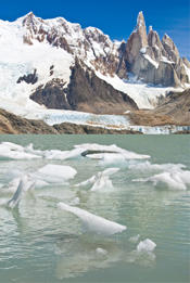 Photo of a glacier