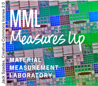MML Measures Up logo on image of silicon chip
