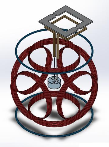 Illustration of Thermal MagIC assembly with coils