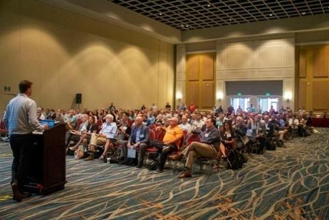 OSAC Program Manager, JP Jones, giving the opening remarks at OSAC’s July 2019 All-Hands Meetings. 