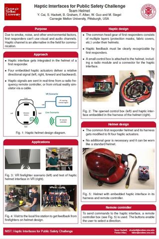 This image depicts a poster presentation of Carnegie Mellon's solution to the challenge.