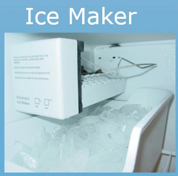 Picture of the Ice Maker with the words "Ice Maker" displayed above it