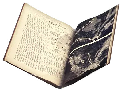 Wartime Developments in Applied Climatology, 1947, book open.