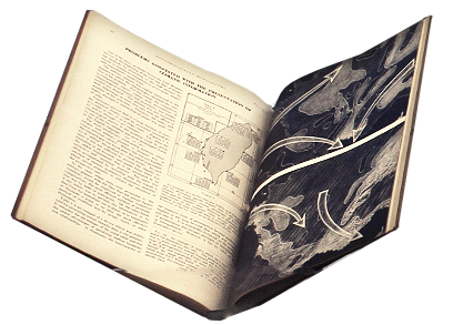 Wartime Developments in Applied Climatology, 1947, book open.