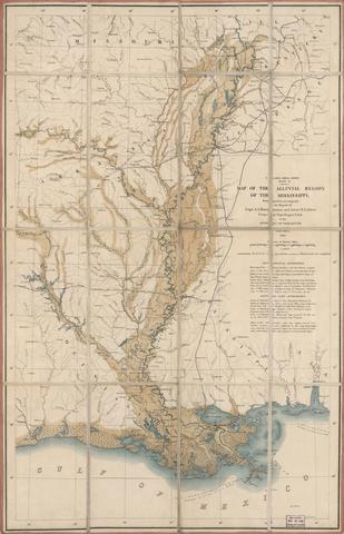 Map of the alluvial region of the Mississippi