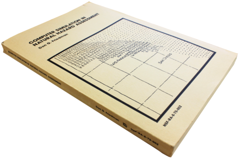 Cover photograph of Don Friedman's Computer Simulation in Natural Hazard Assessment Boulder, CO: Institute of Behavioral Science, University of Colorado, 1975