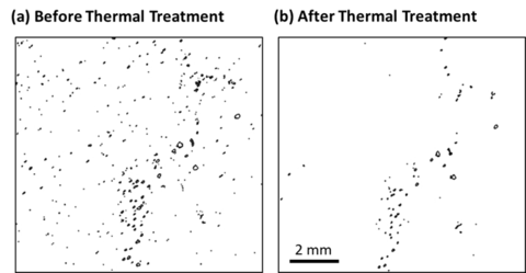 ToF-SIMS secondary ion image of ammonium nitrate explosive particles