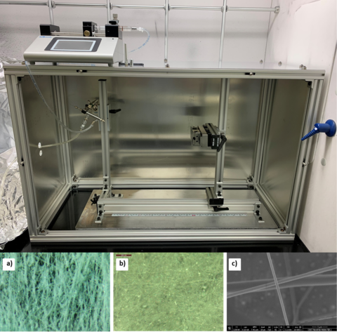 Images of carbon nanotube coating and crack