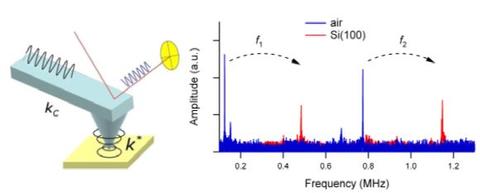 Schematic of CR-AFM measurement setup