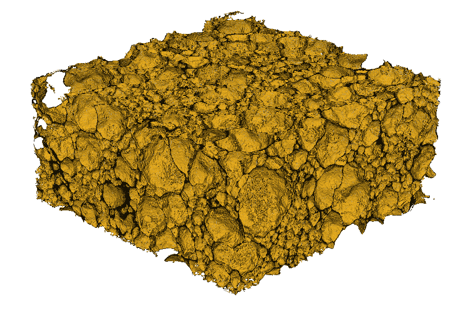 Micro-computed tomography of a closed cell foam