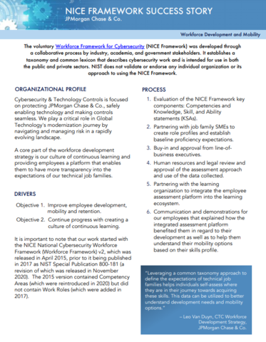 JP Morgan Chase & Co Success Story Image