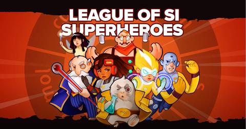 Graphic of League of SI Superheroes