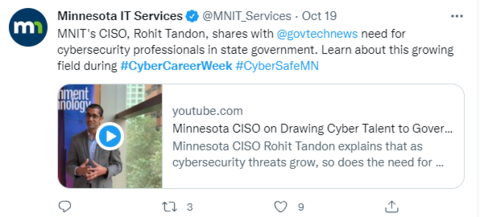 Minnesota IT Services Twitter Post